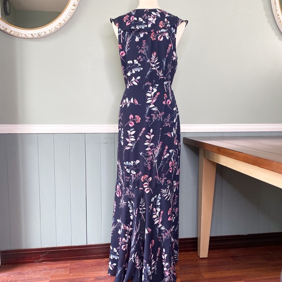 Banana Republic Floral Ruffle-Wrap Maxi Dress, 8 - Picture 7 of 8